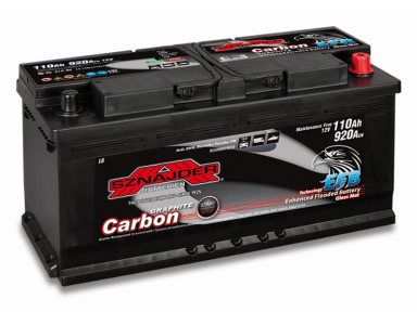 Akumuliatorius Sznajder START-STOP CARBON EFB | 12V 110Ah 920A EN (SZEFB110R)