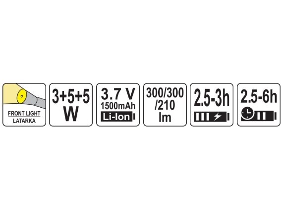 Akumuliatorinė darbo lempa Sthor 3 viename | 300 lm | su magnetu ir kabliu (82732) 5 Akumuliatorinė darbo lempa Sthor 3 viename | 300 lm | su magnetu ir kabliu (82732) 5