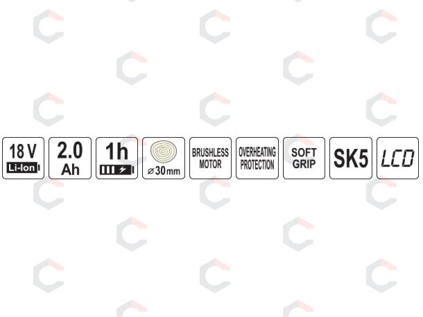Akumuliatorinis sekatorius 18V | 30 mm | 2AH (YT-828380) 11 Akumuliatorinis sekatorius 18V | 30 mm | 2AH (YT-828380) 11