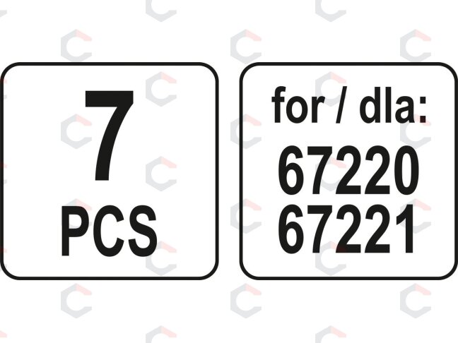 Aksesuarai valymo garais įrenginiui 67220,67221 | 7 vnt. (67224) 2 Aksesuarai valymo garais įrenginiui 67220,67221 | 7 vnt. (67224) 2