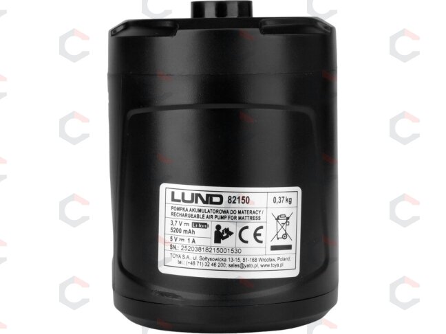 Akumuliatorinė oro pompa čiužiniams ir pripučiamiems daiktams 280 l/min (82150) 8 Akumuliatorinė oro pompa čiužiniams ir pripučiamiems daiktams 280 l/min (82150) 8