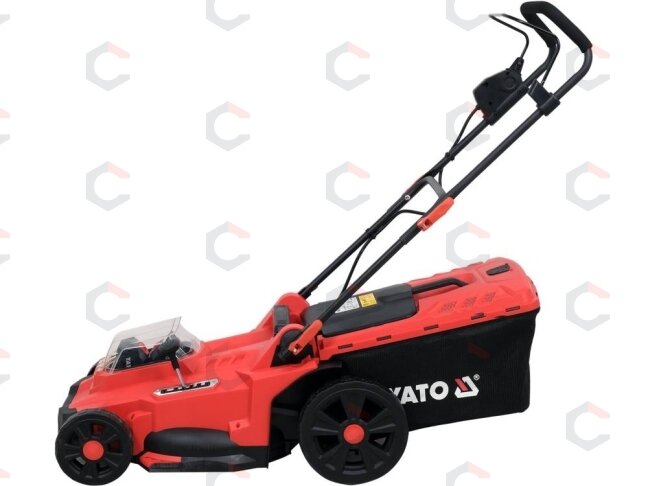 Akumuliatorinė stumdoma žoliapjovė | 2X18V 43 cm 2X4AH (YT-85224) 1 Akumuliatorinė stumdoma žoliapjovė | 2X18V 43 cm 2X4AH (YT-85224) 1