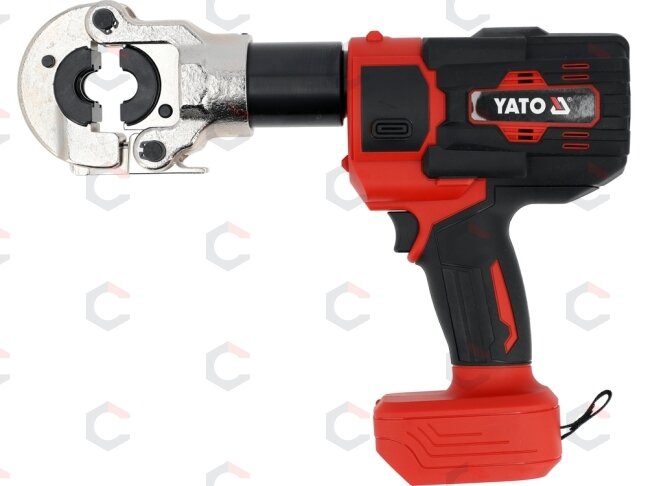 Akumuliatorinis PEX-AL-PEX vamzdžių presas YATO | U/TH 16–32 mm | 18 V | 60 kN (YT-21733) 1 Akumuliatorinis PEX-AL-PEX vamzdžių presas YATO | U/TH 16–32 mm | 18 V | 60 kN (YT-21733) 1