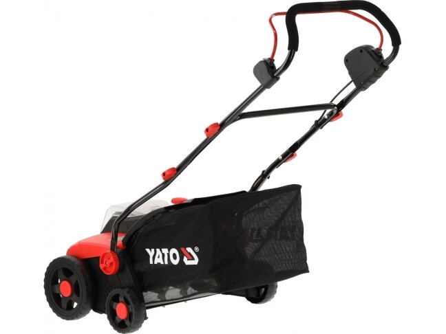 Akumuliatorinis vejos skarifikatorius-aeratorius 2 × 18 V, 360 mm, 900 W, su 2 × 4 Ah akumuliatoriais ir įkrovikliu YATO (YT-84841) 4 Akumuliatorinis vejos skarifikatorius-aeratorius 2 × 18 V, 360 mm, 900 W, su 2 × 4 Ah akumuliatoriais ir įkrovikliu YATO (YT-84841) 4
