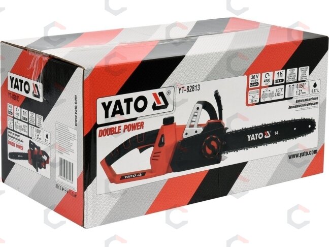 Akumuliatorinis grandininis pjūklas 14" / 36V | be baterijų (YT-82813) 1 Akumuliatorinis grandininis pjūklas 14" / 36V | be baterijų (YT-82813) 1