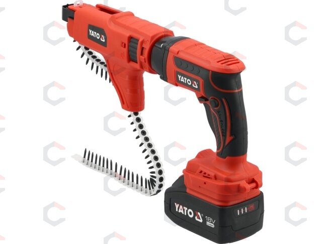 Akumuliatorinis juostinis suktuvas gipro kartonui | 18 V | 4 Ah (YT-82075) Akumuliatorinis juostinis suktuvas gipro kartonui | 18 V | 4 Ah (YT-82075)