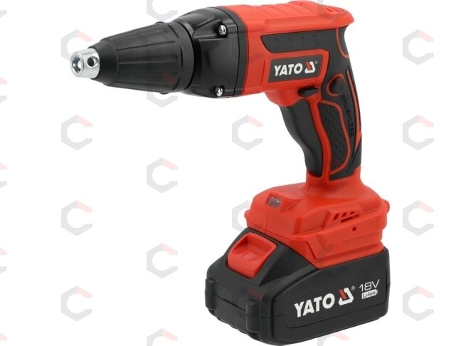 Akumuliatorinis juostinis suktuvas gipro kartonui | 18 V | 4 Ah (YT-82075) 6 Akumuliatorinis juostinis suktuvas gipro kartonui | 18 V | 4 Ah (YT-82075) 6