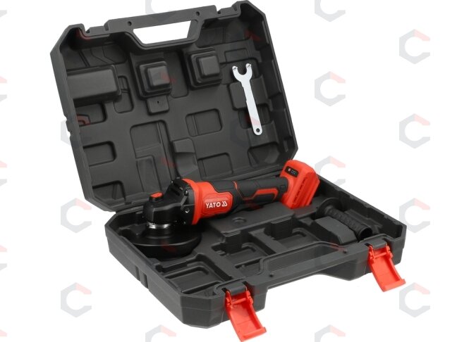 Akumuliatorinis kampinis šlifuoklis | 18 V | 125 mm | 5000–9000 aps./min. | BODY | YATO (YT-828256) 8 Akumuliatorinis kampinis šlifuoklis | 18 V | 125 mm | 5000–9000 aps./min. | BODY | YATO (YT-828256) 8