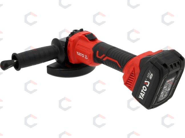 Akumuliatorinis kampinis šlifuoklis su 4Ah baterija | 18V | 125 mm (YT-828251) 1 Akumuliatorinis kampinis šlifuoklis su 4Ah baterija | 18V | 125 mm (YT-828251) 1