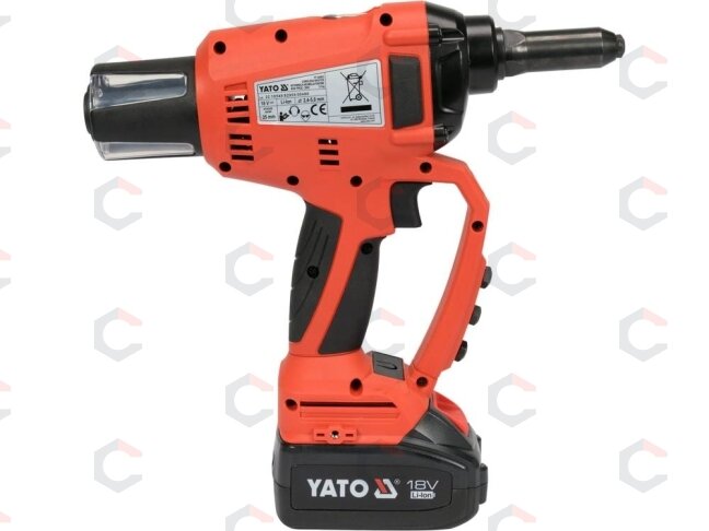 Akumuliatorinis kniediklis 18V | 2.4, 3-3.2, 4, 4.8-5 mm | 20000Н (YT-82955) 3 Akumuliatorinis kniediklis 18V | 2.4, 3-3.2, 4, 4.8-5 mm | 20000Н (YT-82955) 3