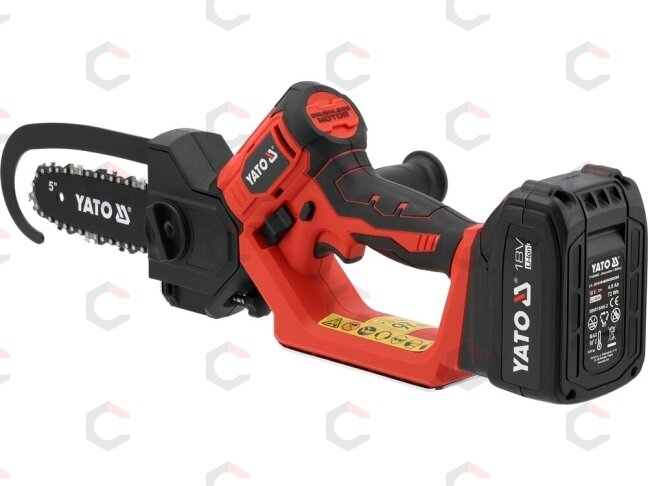 Akumuliatorinis mini grandininis pjūklas staliui | 18 V 4 Ah | bepetėlis | 158,5 mm (6") (YT-828115) 5 Akumuliatorinis mini grandininis pjūklas staliui | 18 V 4 Ah | bepetėlis | 158,5 mm (6") (YT-828115) 5