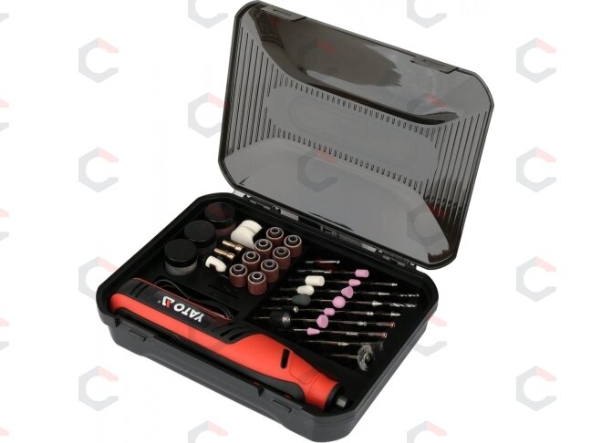Akumuliatorinis mini šlifuoklis | 8 V | 5000–30000 aps./min. | 102 priedai | YATO (YT-82762) 6 Akumuliatorinis mini šlifuoklis | 8 V | 5000–30000 aps./min. | 102 priedai | YATO (YT-82762) 6