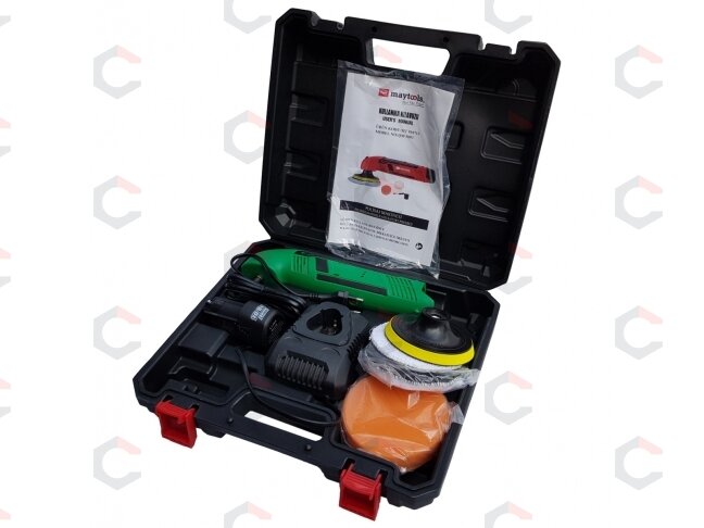 Akumuliatorinis poliruoklis | su rinkiniu | maks. 3000 rpm | 10.8 V | 1,3 Ah (SK0107) 1 Akumuliatorinis poliruoklis | su rinkiniu | maks. 3000 rpm | 10.8 V | 1,3 Ah (SK0107) 1