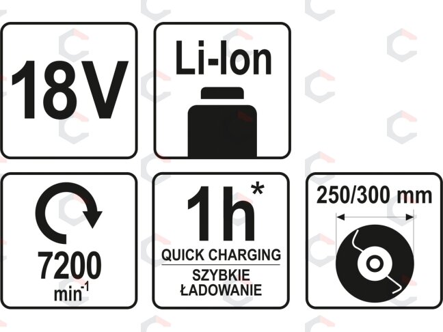 Akumuliatorinis trimeris teleskopinis 18V, 2,0AH, be akumuliatoriaus (YT-82831) 5 Akumuliatorinis trimeris teleskopinis 18V, 2,0AH, be akumuliatoriaus (YT-82831) 5