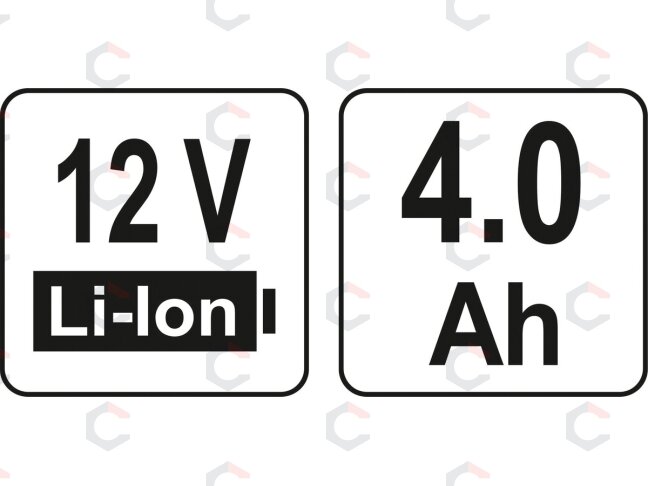 Akumuliatorius | LI- ION / 12 V 4,0 AH (YT-82910) 3 Akumuliatorius | LI- ION / 12 V 4,0 AH (YT-82910) 3