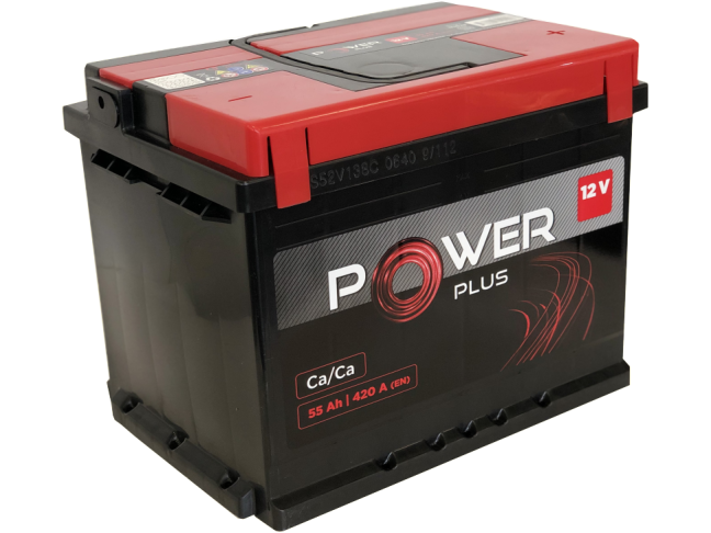 Akumuliatorius Power Plus 12V 55Ah 420A EN (PWP55A) Akumuliatorius Power Plus 12V 55Ah 420A EN (PWP55A)
