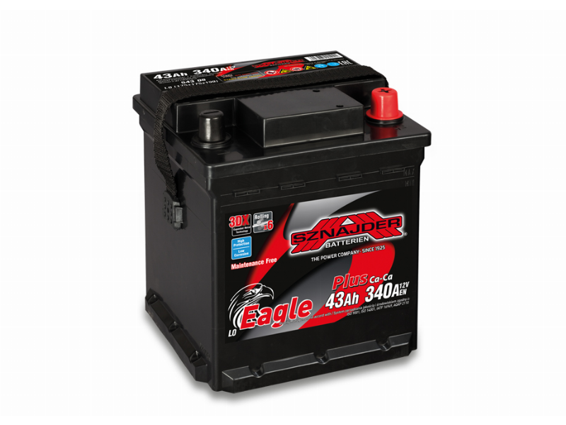 Akumuliatorius Sznajder EAGLE PLUS | 12V 43Ah 340A EN (SZE43R) Akumuliatorius Sznajder EAGLE PLUS | 12V 43Ah 340A EN (SZE43R)