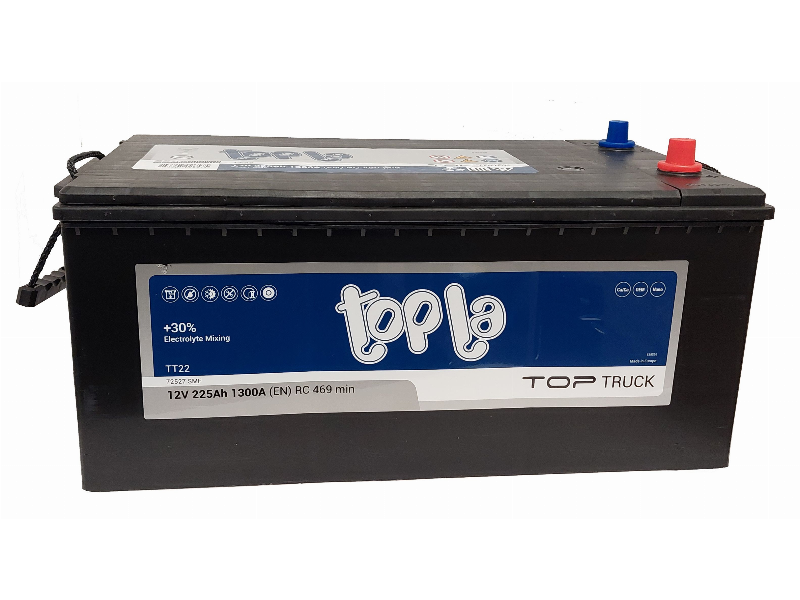 Akumuliatorius Topla | 12V 225Ah Top Truck | 1300A EN (TTT-225(3))