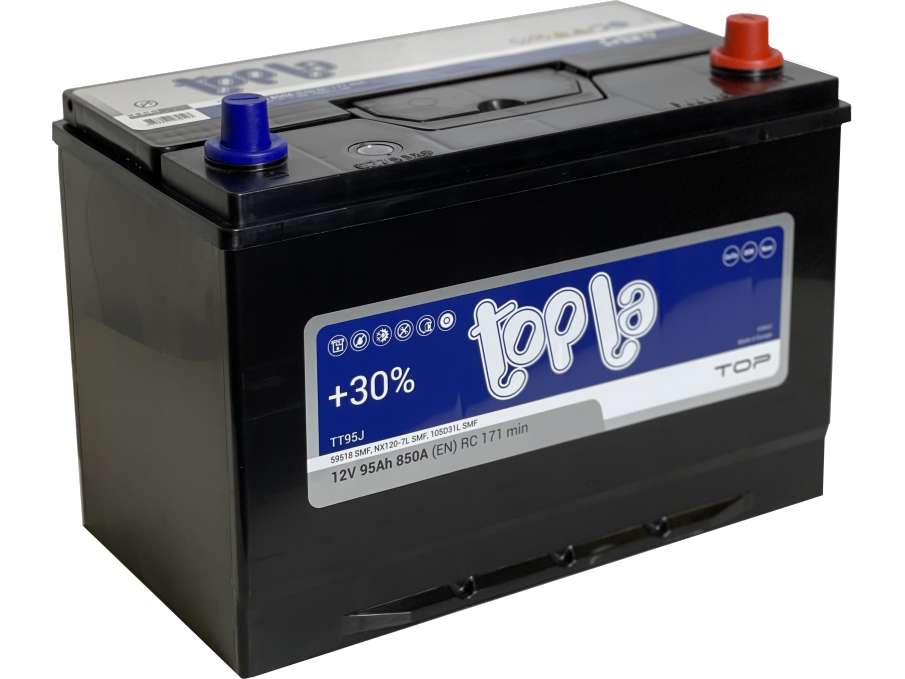 Akumuliatorius Topla TOP JIS | 12V 95Ah 850A EN (TTP-A-95R) Akumuliatorius Topla TOP JIS | 12V 95Ah 850A EN (TTP-A-95R)