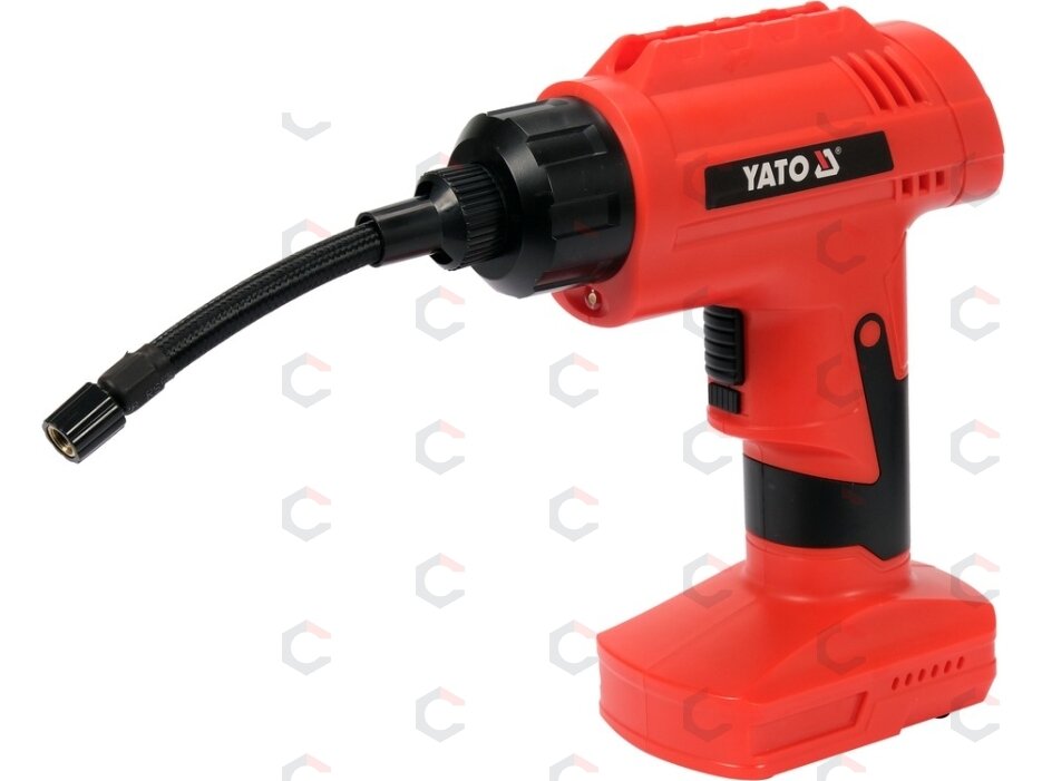 Akumuliatorinis kompresorius | 120W | LED | 150PSI | 25 L/MIN | LI-ION 11,1V 6000MAH | USB (YT-82950) Akumuliatorinis kompresorius | 120W | LED | 150PSI | 25 L/MIN | LI-ION 11,1V 6000MAH | USB (YT-82950)