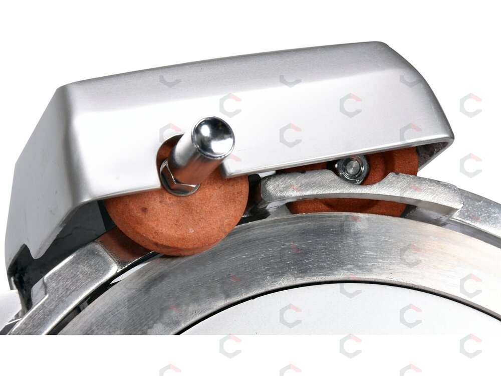 Pusiau automatinė mėsos pjaustyklė | 250 mm | galąstuvas (YG-03125) 4 Pusiau automatinė mėsos pjaustyklė | 250 mm | galąstuvas (YG-03125) 4