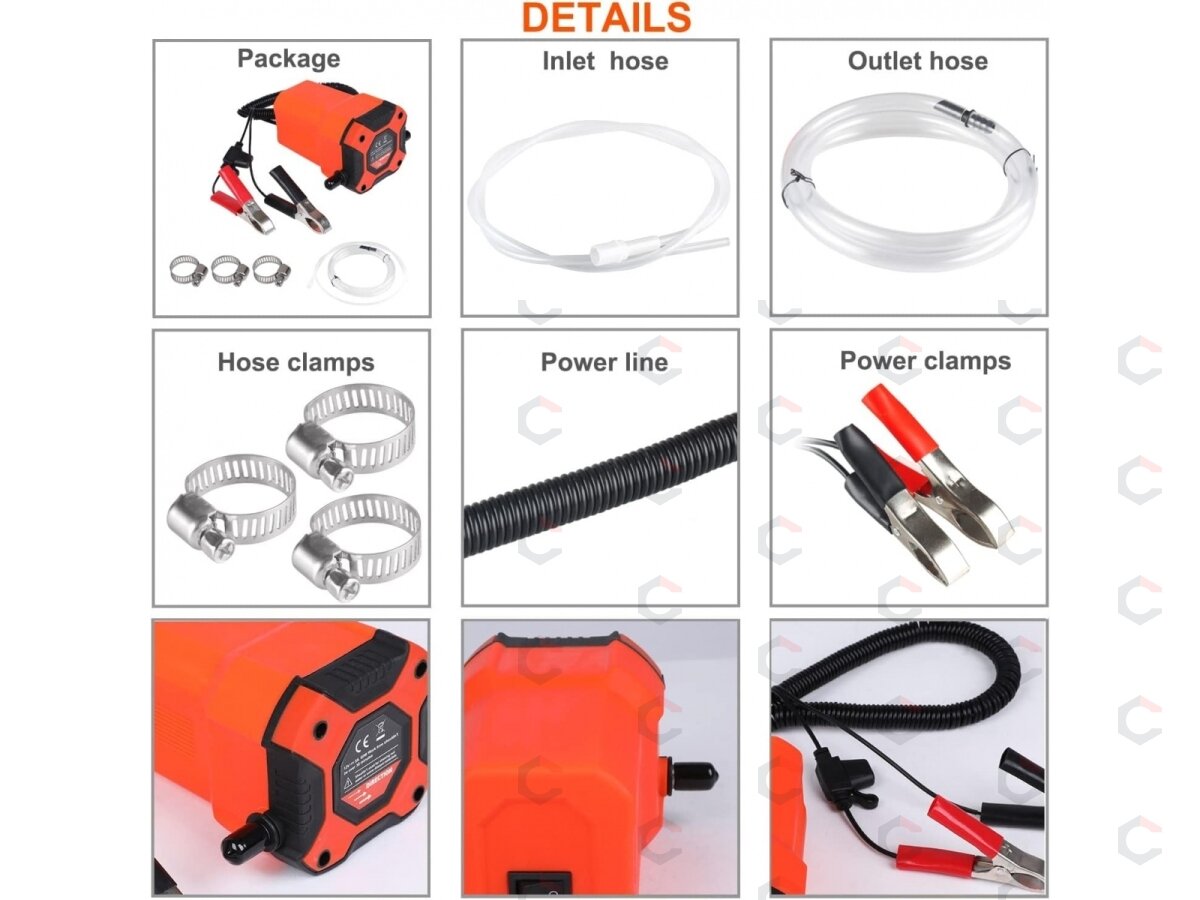 Alyvos ir dyzelino išsiurbimo siurblys | 12 V | 80 W (EP12B) 1 Alyvos ir dyzelino išsiurbimo siurblys | 12 V | 80 W (EP12B) 1