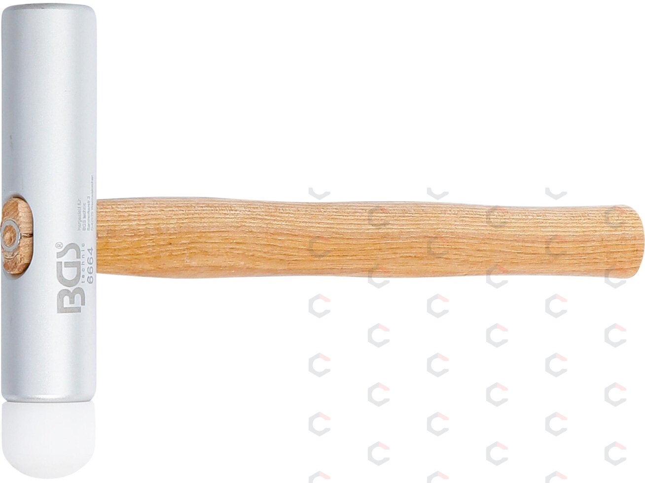 Aliuminio / plastiko plaktukas | ypač ilga galva | 300 g - galva (6664) 2 Aliuminio / plastiko plaktukas | ypač ilga galva | 300 g - galva (6664) 2