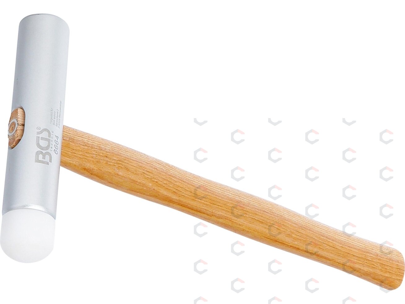 Aliuminio / plastiko plaktukas | ypač ilga galva | 300 g - galva (6664)