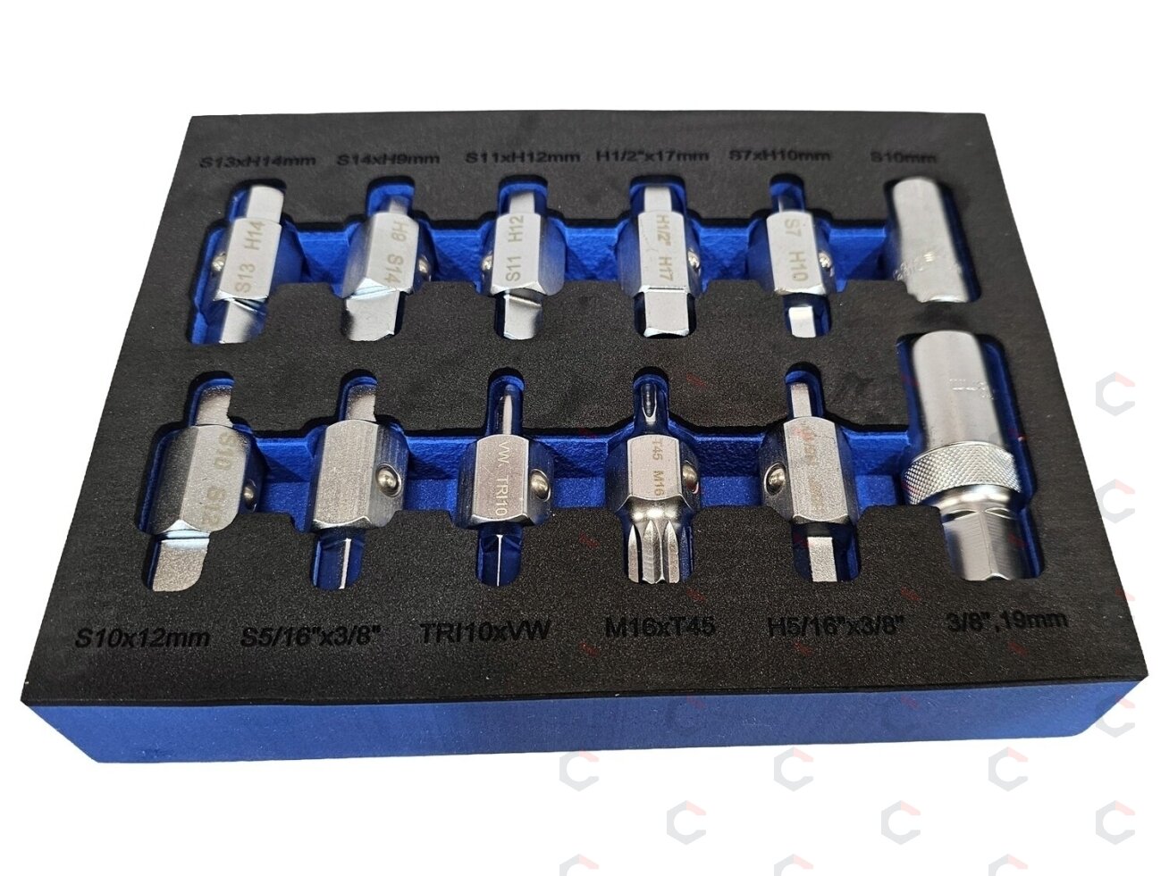 Alyvos išleidimo antgalių rinkinys | 12,5 mm (1/2") | 12 vnt. (SK12M) 1 Alyvos išleidimo antgalių rinkinys | 12,5 mm (1/2") | 12 vnt. (SK12M) 1