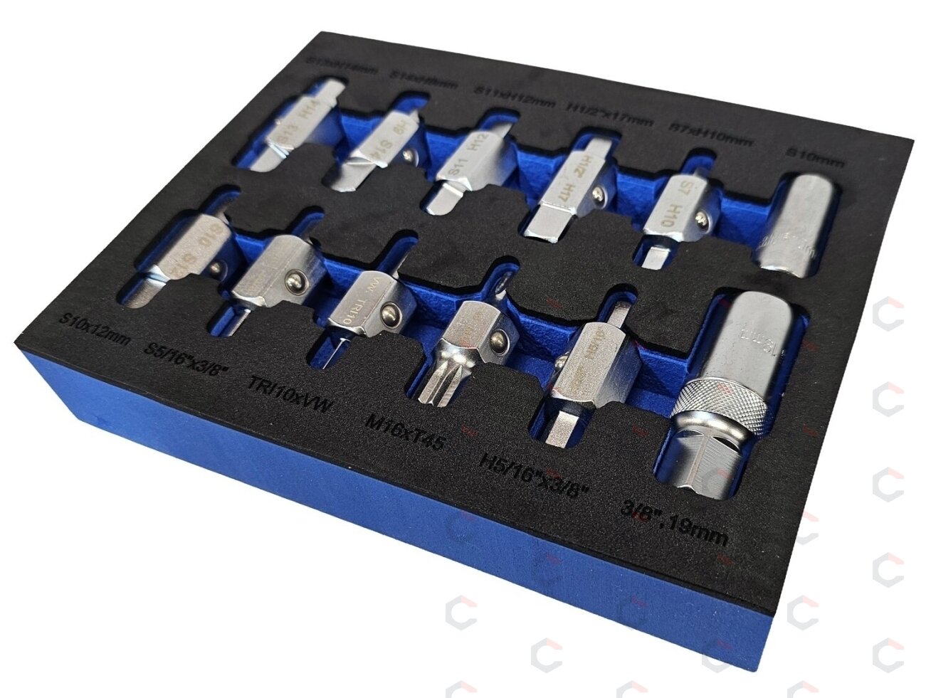 Alyvos išleidimo antgalių rinkinys | 12,5 mm (1/2") | 12 vnt. (SK12M) 2 Alyvos išleidimo antgalių rinkinys | 12,5 mm (1/2") | 12 vnt. (SK12M) 2
