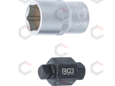Alyvos išleidimo galvutė | 4 kampai | 8 mm + 10 mm (8991) Alyvos išleidimo galvutė | 4 kampai | 8 mm + 10 mm (8991)