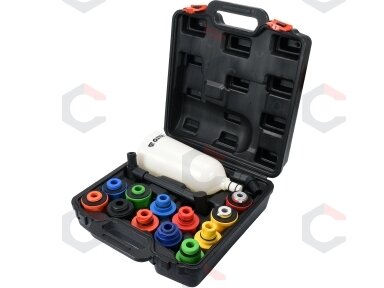 Alyvos piltuvo adapterių rinkinys | Plastikinis tipas | 15 vnt. (YT-06919) Alyvos piltuvo adapterių rinkinys | Plastikinis tipas | 15 vnt. (YT-06919)