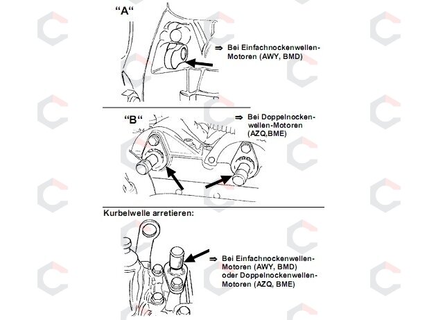 Alkūninio veleno fiksavimo rinkinys | VW Polo, Lupo (8158) 8 Alkūninio veleno fiksavimo rinkinys | VW Polo, Lupo (8158) 8