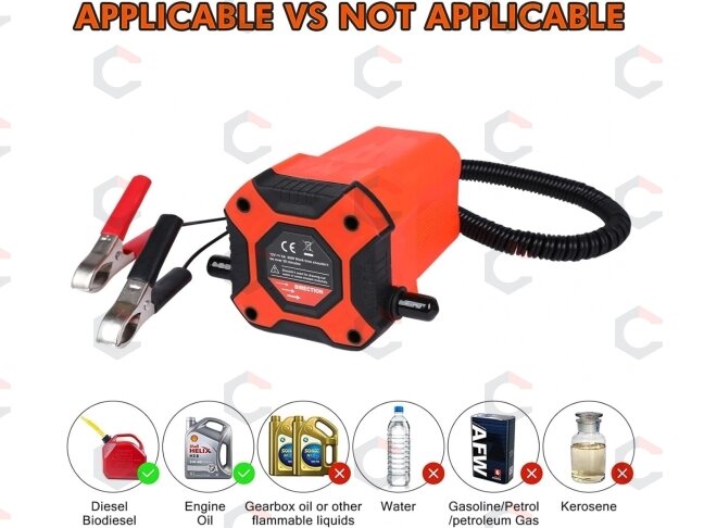 Alyvos ir dyzelino išsiurbimo siurblys | 12 V | 80 W (EP12B) 3 Alyvos ir dyzelino išsiurbimo siurblys | 12 V | 80 W (EP12B) 3