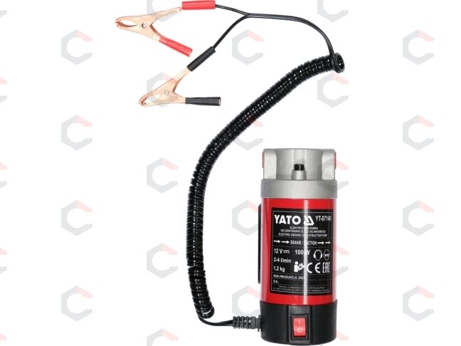 Elektrinė variklio alyvos siurbimo pompa | 12 V | 100 W (YT-07140) 2 Elektrinė variklio alyvos siurbimo pompa | 12 V | 100 W (YT-07140) 2