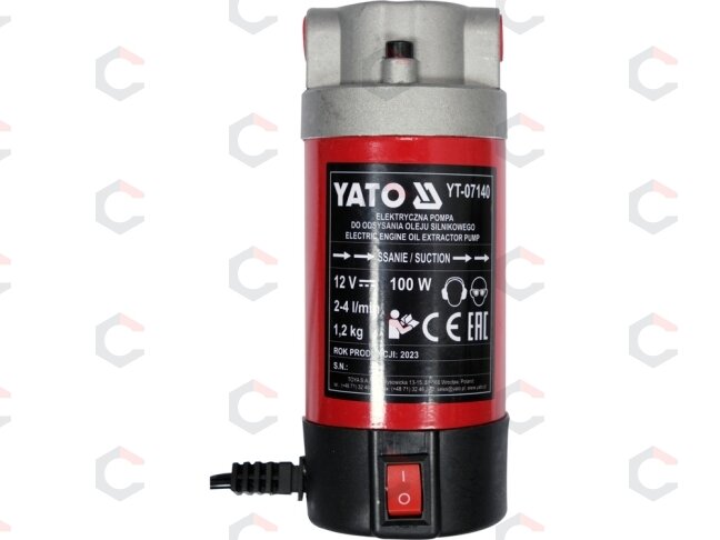 Elektrinė variklio alyvos siurbimo pompa | 12 V | 100 W (YT-07140) 3 Elektrinė variklio alyvos siurbimo pompa | 12 V | 100 W (YT-07140) 3