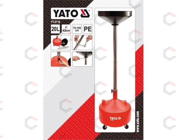 Alyvos išleidimo bakas 20l (YT-0718) 1 Alyvos išleidimo bakas 20l (YT-0718) 1