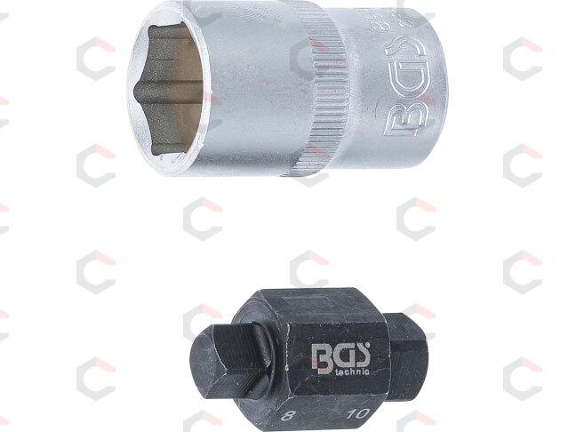 Alyvos išleidimo galvutė | 4 kampai | 8 mm + 10 mm (8991) Alyvos išleidimo galvutė | 4 kampai | 8 mm + 10 mm (8991)