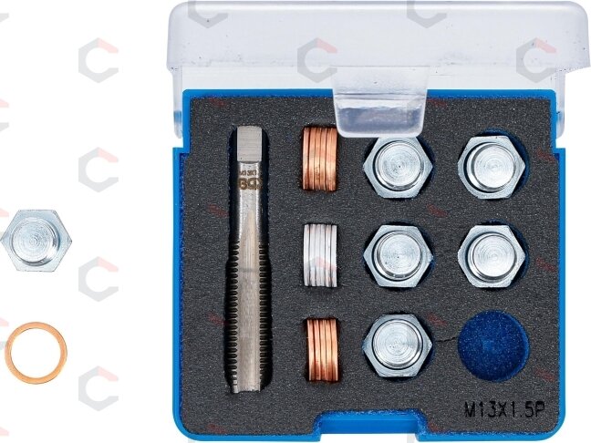 Alyvos išleidimo srauto remonto komplektas | M13 x 1,5 mm (156) 3 Alyvos išleidimo srauto remonto komplektas | M13 x 1,5 mm (156) 3