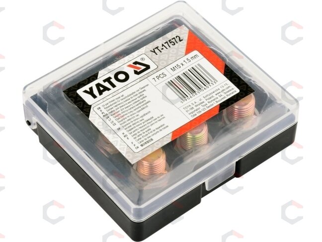 Alyvos išleidimo srauto remonto komplektas | M15 x 1,5 mm (YT-17572) 2 Alyvos išleidimo srauto remonto komplektas | M15 x 1,5 mm (YT-17572) 2