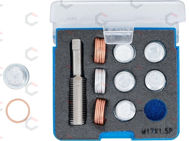 Alyvos išleidimo sriegio remonto komplektas | M17 x 1,5 mm (158) 3