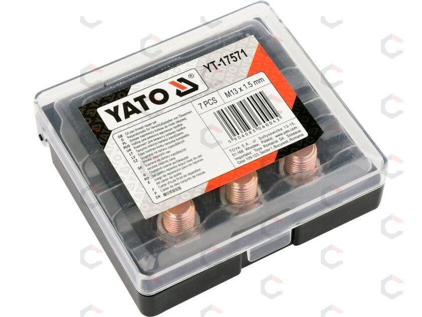 Alyvos išleidimo srauto remonto komplektas | M13 x 1,5 mm (YT-17571) 2 Alyvos išleidimo srauto remonto komplektas | M13 x 1,5 mm (YT-17571) 2