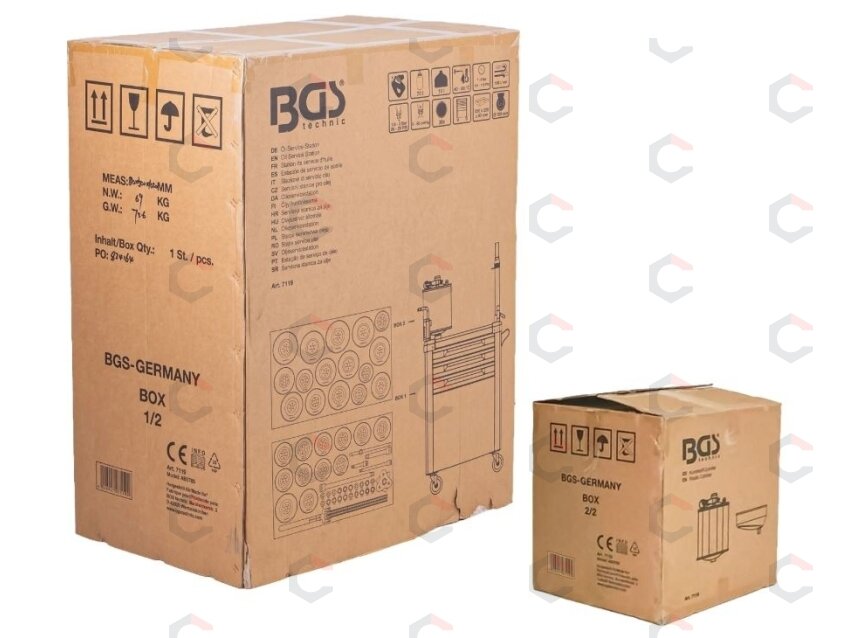 Alyvos aptarnavimo stotelė su alyvos filtrų raktų rinkiniu | 70 l (7119) 8 Alyvos aptarnavimo stotelė su alyvos filtrų raktų rinkiniu | 70 l (7119) 8