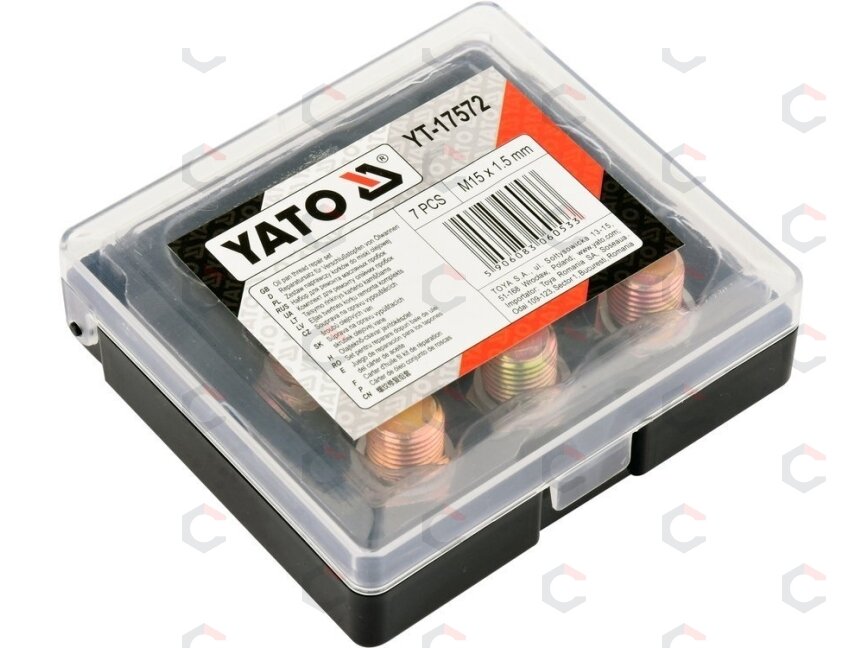 Alyvos išleidimo srauto remonto komplektas | M15 x 1,5 mm (YT-17572) 2 Alyvos išleidimo srauto remonto komplektas | M15 x 1,5 mm (YT-17572) 2