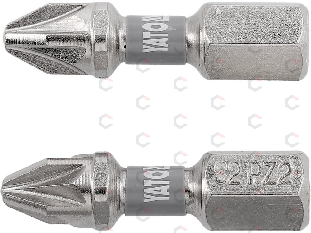 Antgaliai | 6,3 mm (1/4") | S2 Ni | kryžminiai PZ2 | 2 vnt. (YT-78004) Antgaliai | 6,3 mm (1/4") | S2 Ni | kryžminiai PZ2 | 2 vnt. (YT-78004)