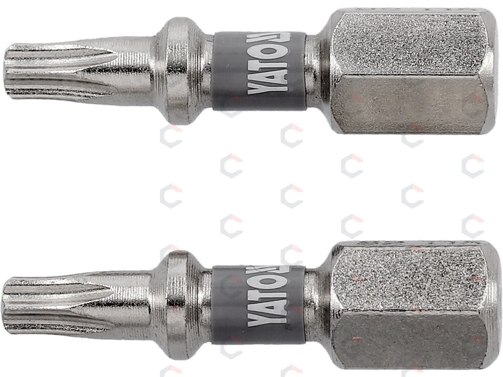 Antgaliai | 6,3 mm (1/4") | S2 Ni | T-Star (Torx) T15 | 2 vnt. (YT-78012) Antgaliai | 6,3 mm (1/4") | S2 Ni | T-Star (Torx) T15 | 2 vnt. (YT-78012)