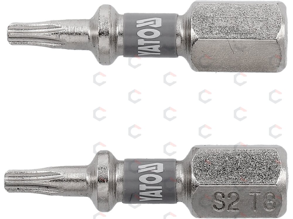 Antgaliai | 6,3 mm (1/4") | S2 Ni | T-Star (Torx) T8 | 2 vnt. (YT-78010) Antgaliai | 6,3 mm (1/4") | S2 Ni | T-Star (Torx) T8 | 2 vnt. (YT-78010)