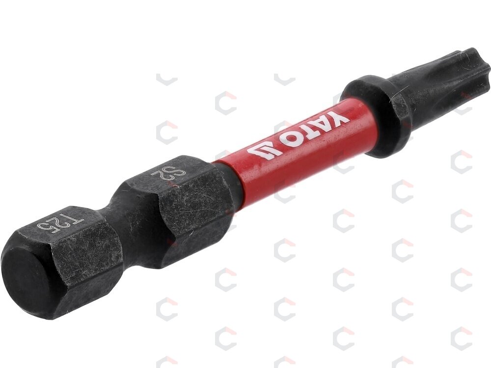 Antgaliai smūginiai | 6,3 mm (1/4") | S2 | T-Star (Torx) T25 | 2 vnt. (YT-78054) 2 Antgaliai smūginiai | 6,3 mm (1/4") | S2 | T-Star (Torx) T25 | 2 vnt. (YT-78054) 2