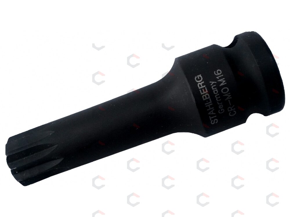 Antgalis smūginis Spline, M16, 1/2" (KG0201-M16)