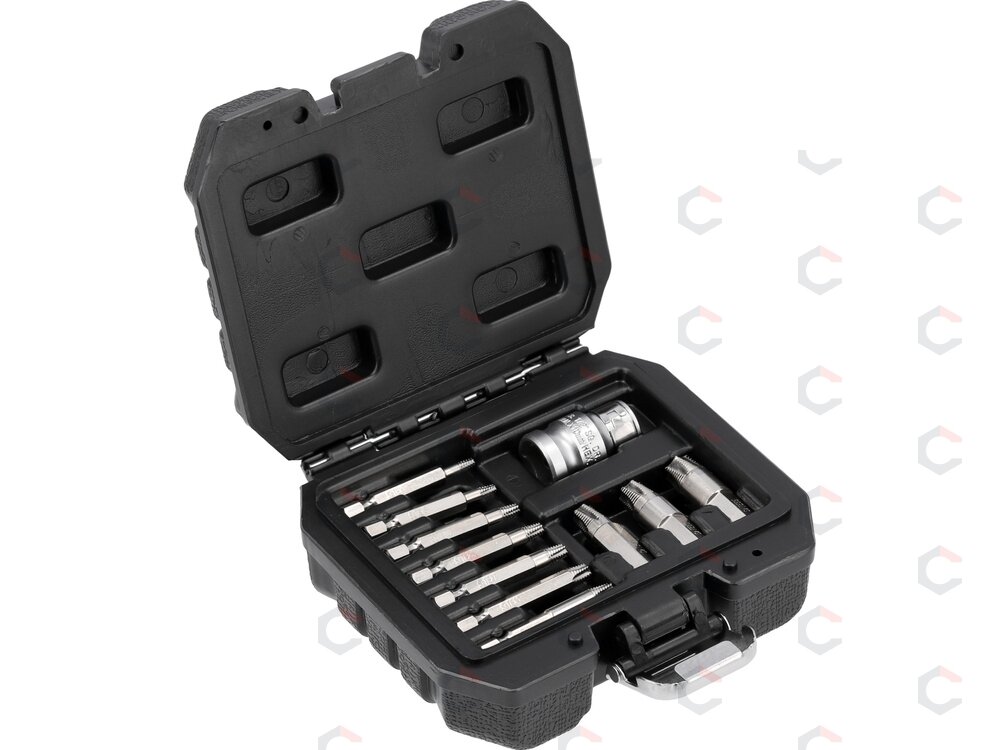 Antgalių rinkinys | sugadintiems T-Star (Torx) su skyle | 11 vnt. (YT-04582) 1 Antgalių rinkinys | sugadintiems T-Star (Torx) su skyle | 11 vnt. (YT-04582) 1